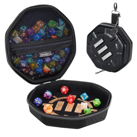 Cover: 637836621170 | ENHANCE Tabletop Collector's Edition Dice Case Black Dragon Scales
