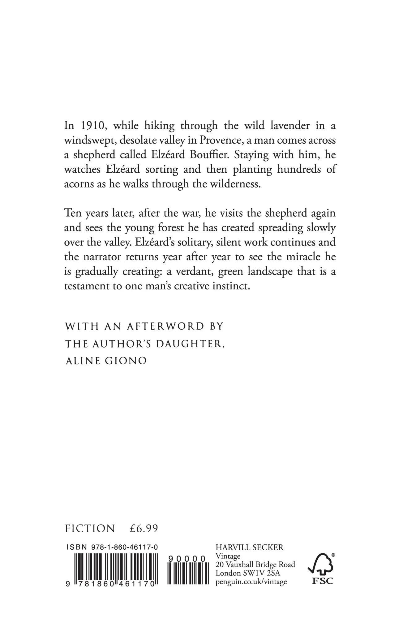Rückseite: 9781860461170 | The Man Who Planted Trees | Jean Giono | Taschenbuch | Harvill Press