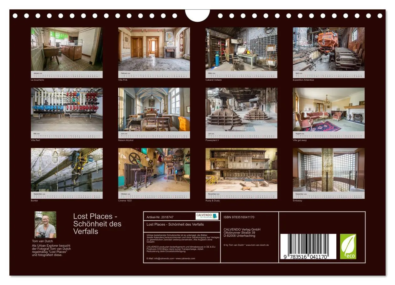 Bild: 9783516041170 | Lost Places - Schönheit des Verfalls (Wandkalender 2026 DIN A4...