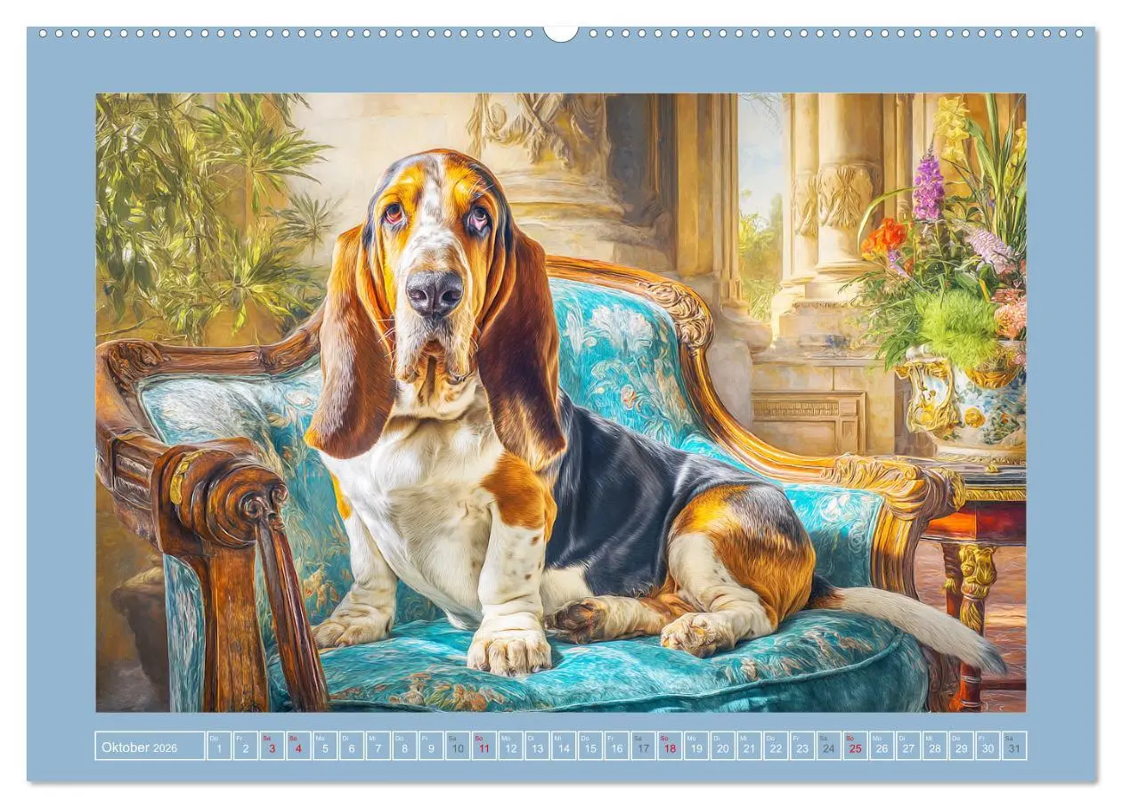 Bild: 9783516421170 | Schlappohren-Zauber. Fröhliche Bassets in bunten Momenten...