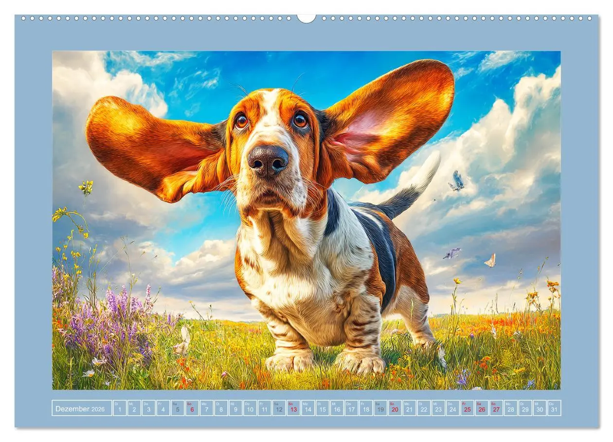 Bild: 9783516421170 | Schlappohren-Zauber. Fröhliche Bassets in bunten Momenten...