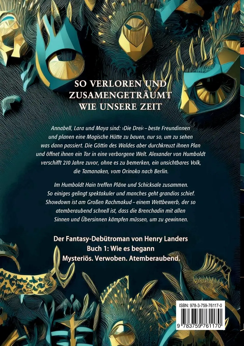Rückseite: 9783759761170 | Drei Mädchen retten die Welt | Henry Landers | Taschenbuch | 328 S.