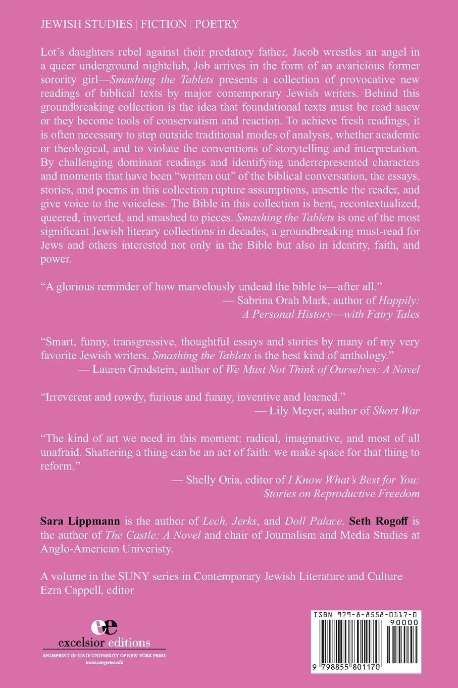 Rückseite: 9798855801170 | Smashing the Tablets | Radical Retellings of the Hebrew Bible | Buch