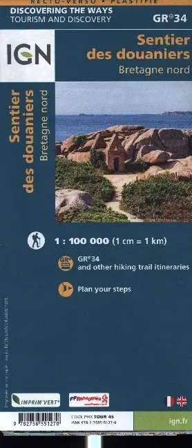 Cover: 9782758551270 | Sentier des Douaniers Bretagne Nord 1:100 000 | 1:100000 | Französisch