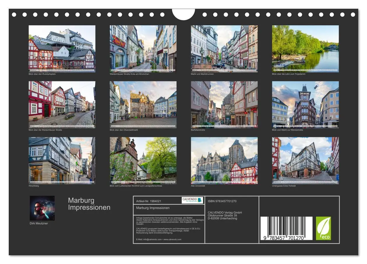 Bild: 9783457701270 | Marburg Impressionen (Wandkalender 2026 DIN A4 quer), CALVENDO...