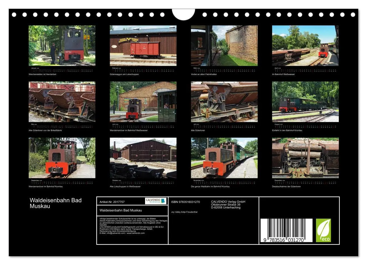 Bild: 9783516031270 | Waldeisenbahn Bad Muskau (Wandkalender 2026 DIN A4 quer), CALVENDO...