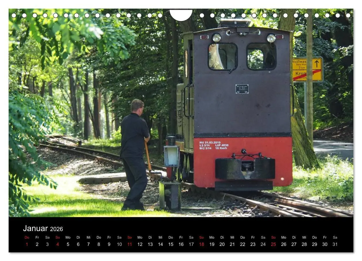 Bild: 9783516031270 | Waldeisenbahn Bad Muskau (Wandkalender 2026 DIN A4 quer), CALVENDO...