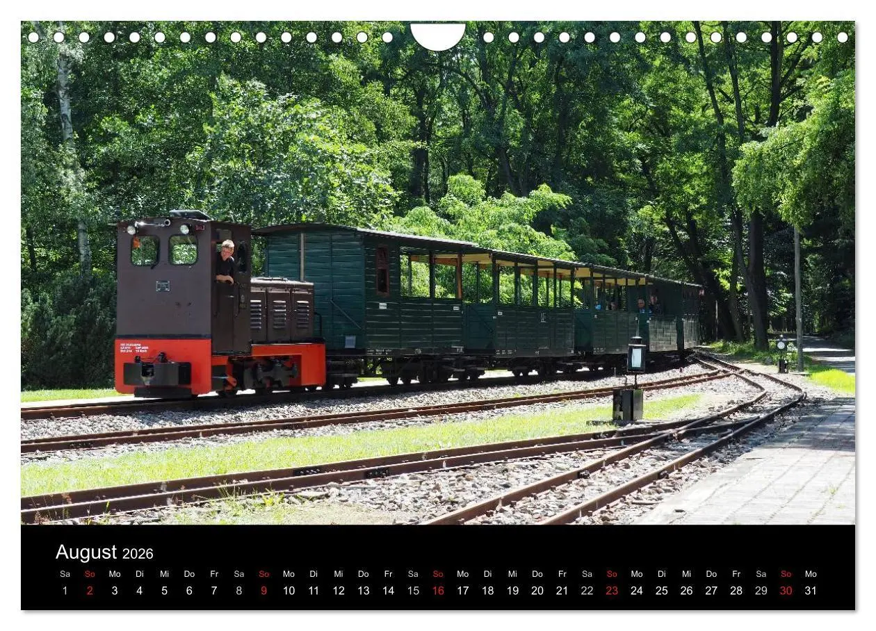 Bild: 9783516031270 | Waldeisenbahn Bad Muskau (Wandkalender 2026 DIN A4 quer), CALVENDO...