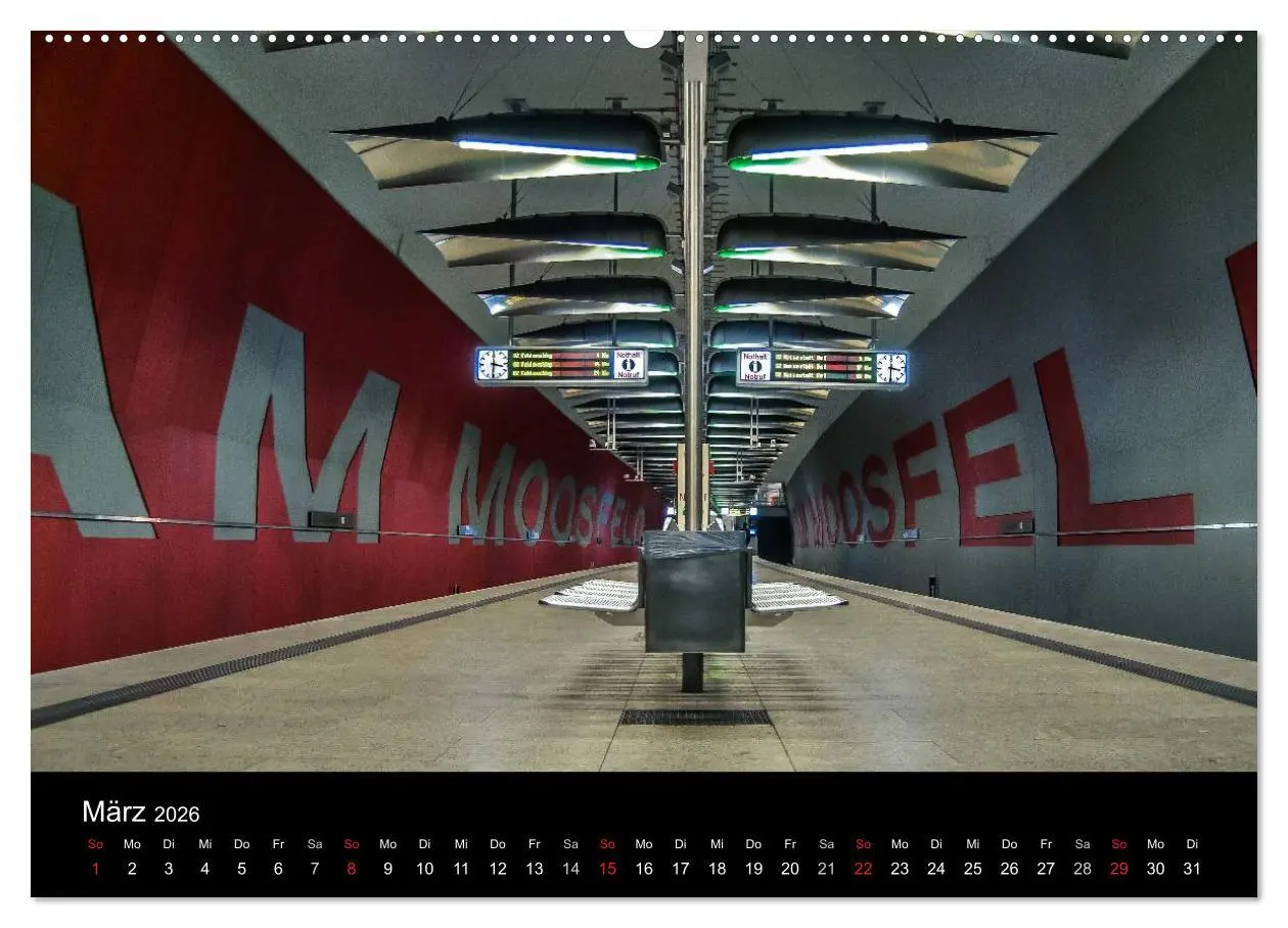 Bild: 9783516101270 | U-Bahn in München (hochwertiger Premium Wandkalender 2026 DIN A2...