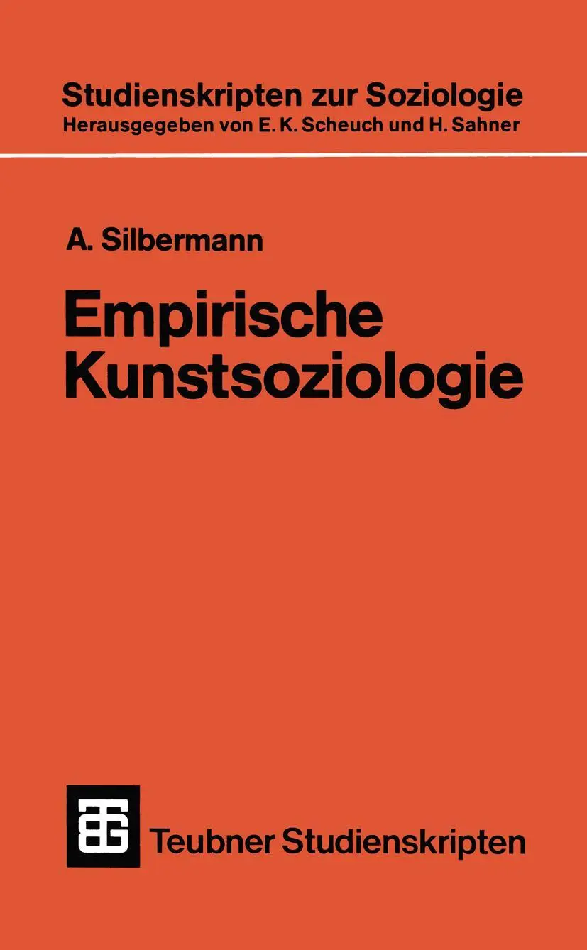 Cover: 9783519001270 | Empirische Kunstsoziologie | A Silbermann | Taschenbuch | 206 S.