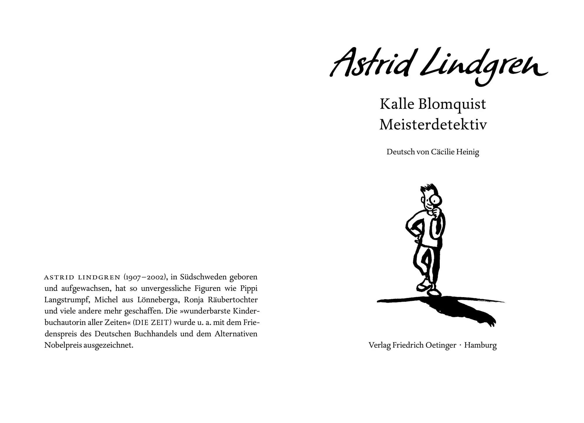 Bild: 9783789141270 | Kalle Blomquist Meisterdetektiv | Astrid Lindgren | Buch | 160 S.