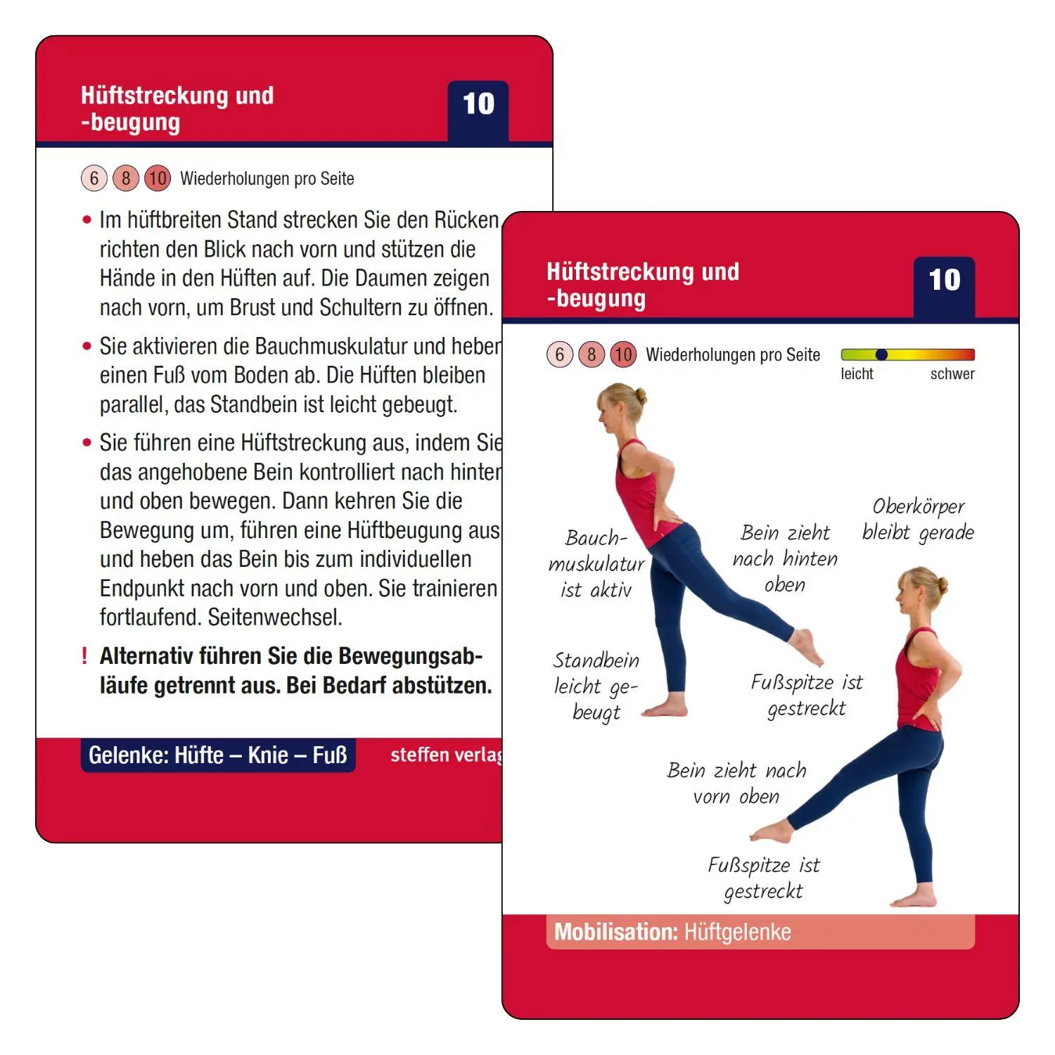 Bild: 9783957991270 | Trainingskarten Gelenke: Hüfte - Knie - Fuß | Ronald Thomschke | Buch