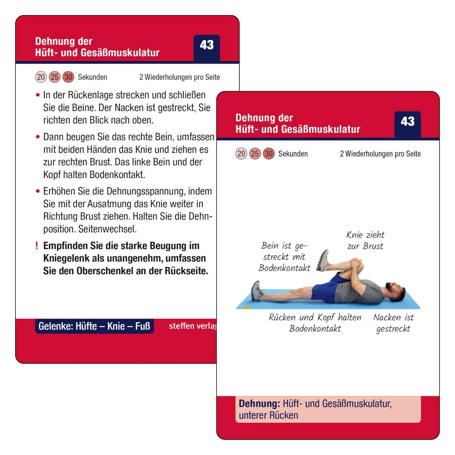 Bild: 9783957991270 | Trainingskarten Gelenke: Hüfte - Knie - Fuß | Ronald Thomschke | Buch