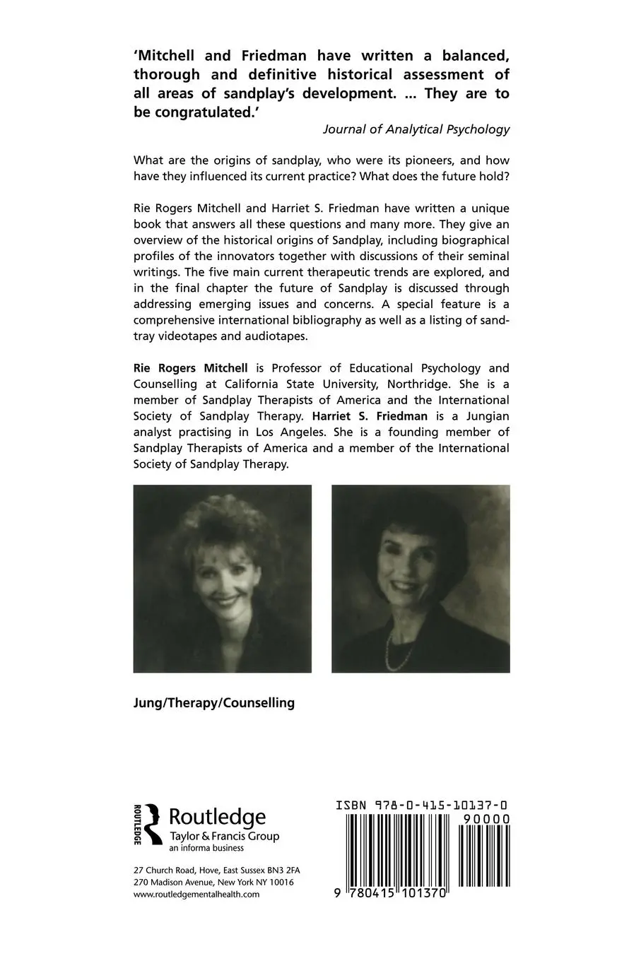 Rückseite: 9780415101370 | Sandplay | Past, Present and Future | Harriet S. Friedman (u. a.)