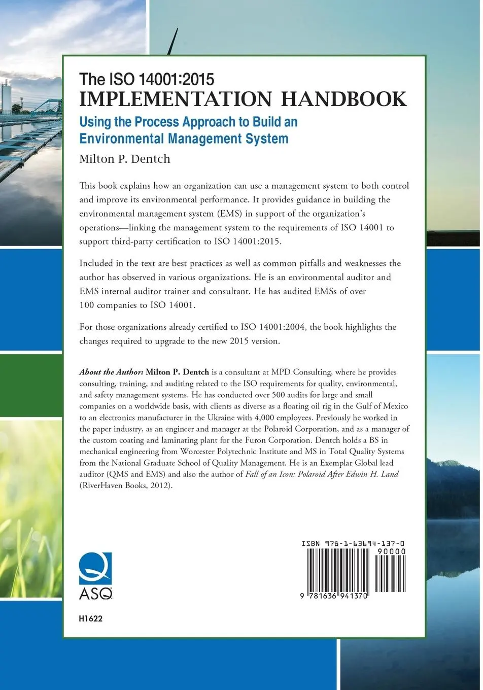 Rückseite: 9781636941370 | The ISO 14001 | Milton P. Dentch | Taschenbuch | Englisch | 2016