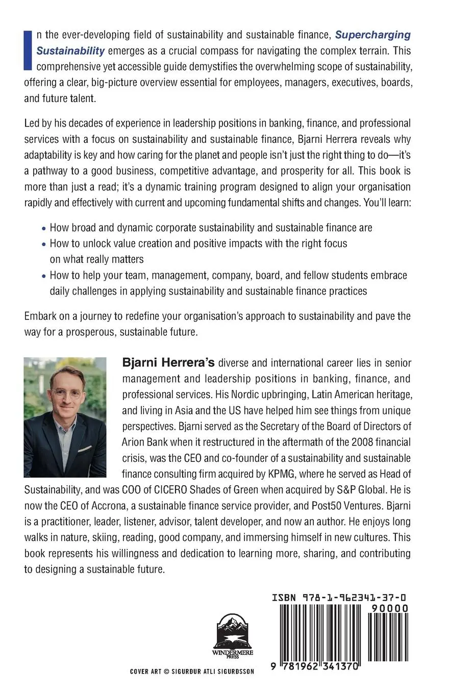 Rückseite: 9781962341370 | Supercharging Sustainability | Bjarni Herrera | Taschenbuch | Englisch