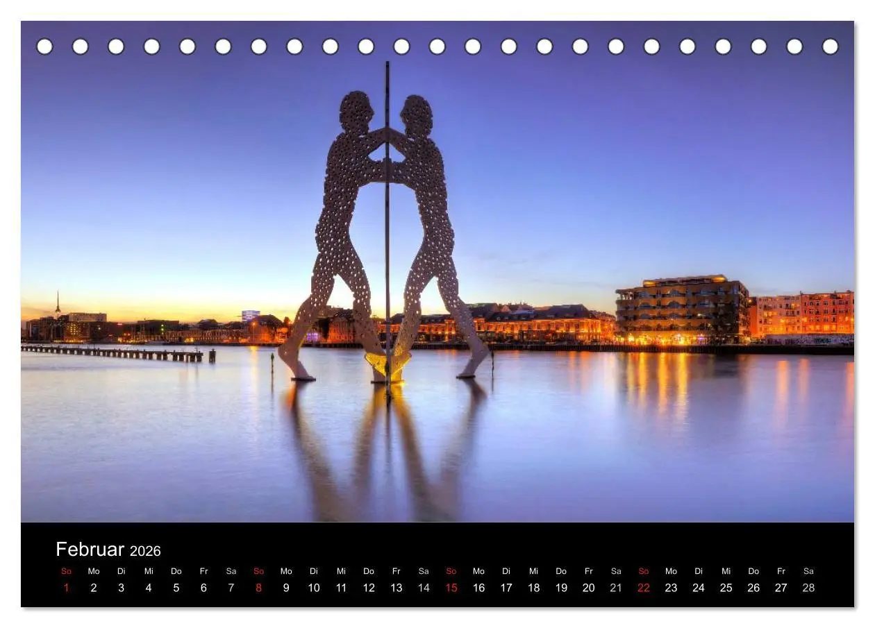 Bild: 9783516191370 | Berlin (Tischkalender 2026 DIN A5 quer), CALVENDO Monatskalender
