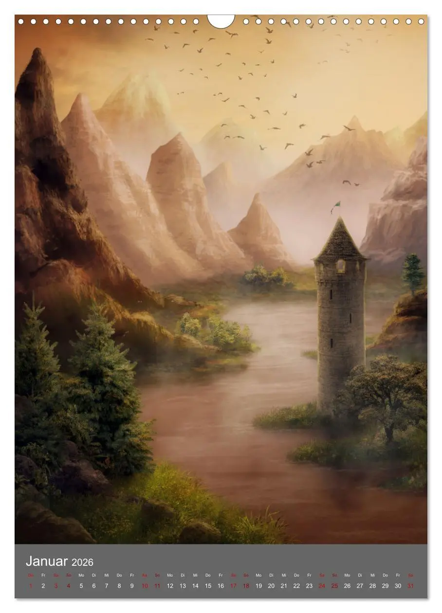 Bild: 9783516331370 | Das Grenzland (Wandkalender 2026 DIN A3 hoch), CALVENDO Monatskalender
