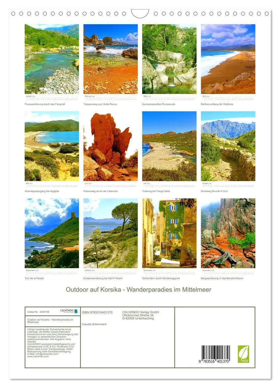 Bild: 9783516401370 | Outdoor auf Korsika - Wanderparadies im Mittelmeer (Wandkalender...