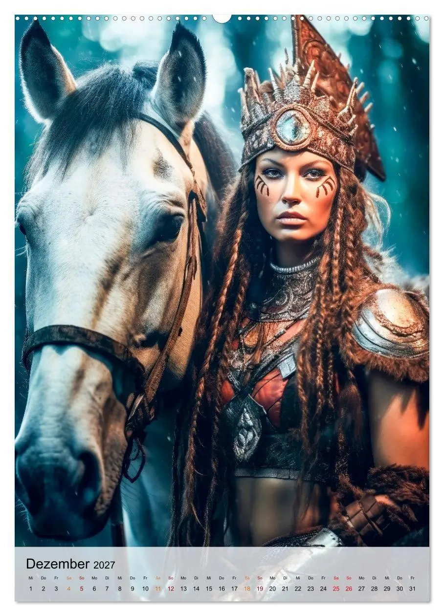 Bild: 9783569281370 | Fantasy Queens (Wandkalender 2027 DIN A2 hoch), CALVENDO...