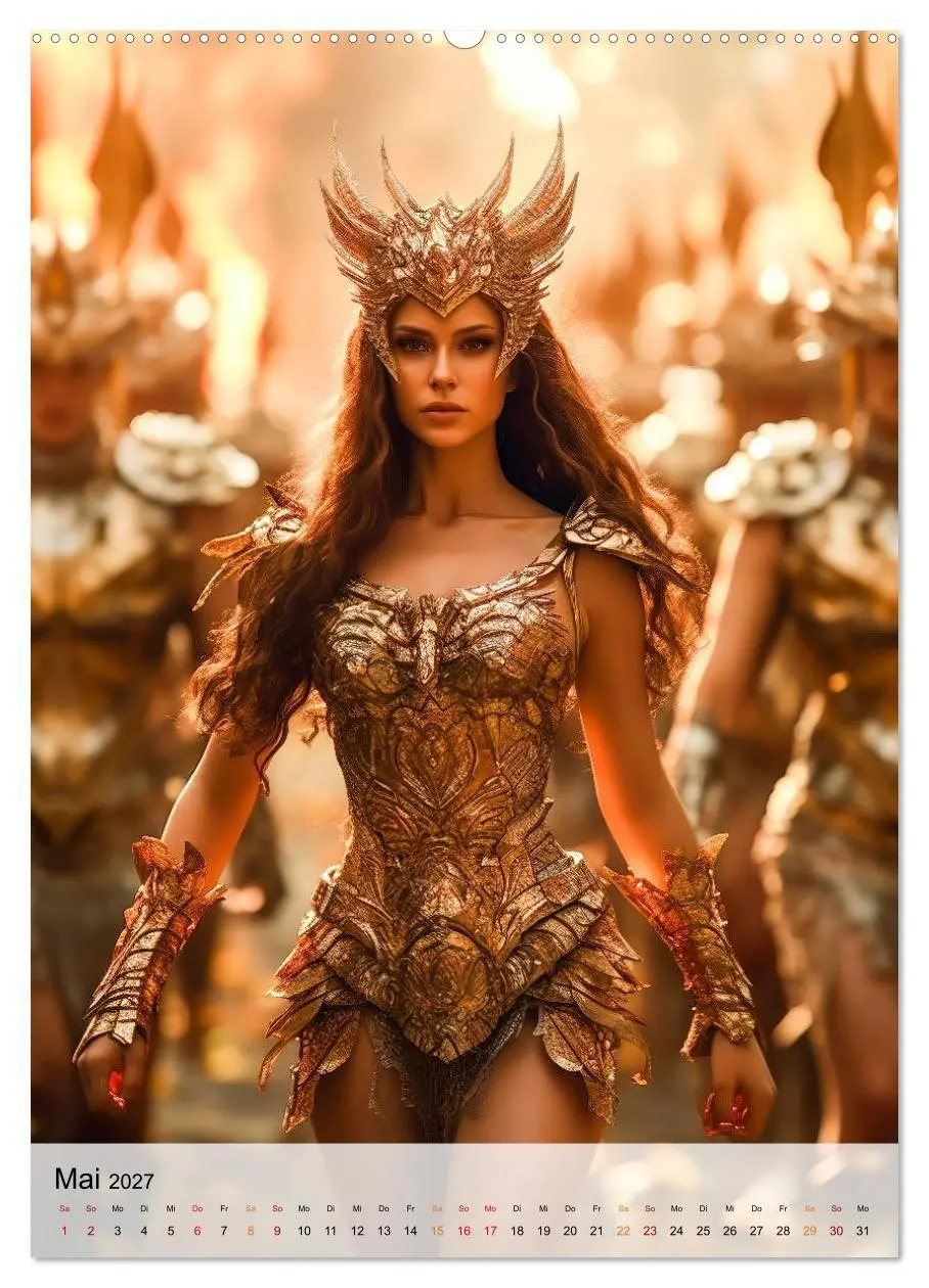 Bild: 9783569281370 | Fantasy Queens (Wandkalender 2027 DIN A2 hoch), CALVENDO...
