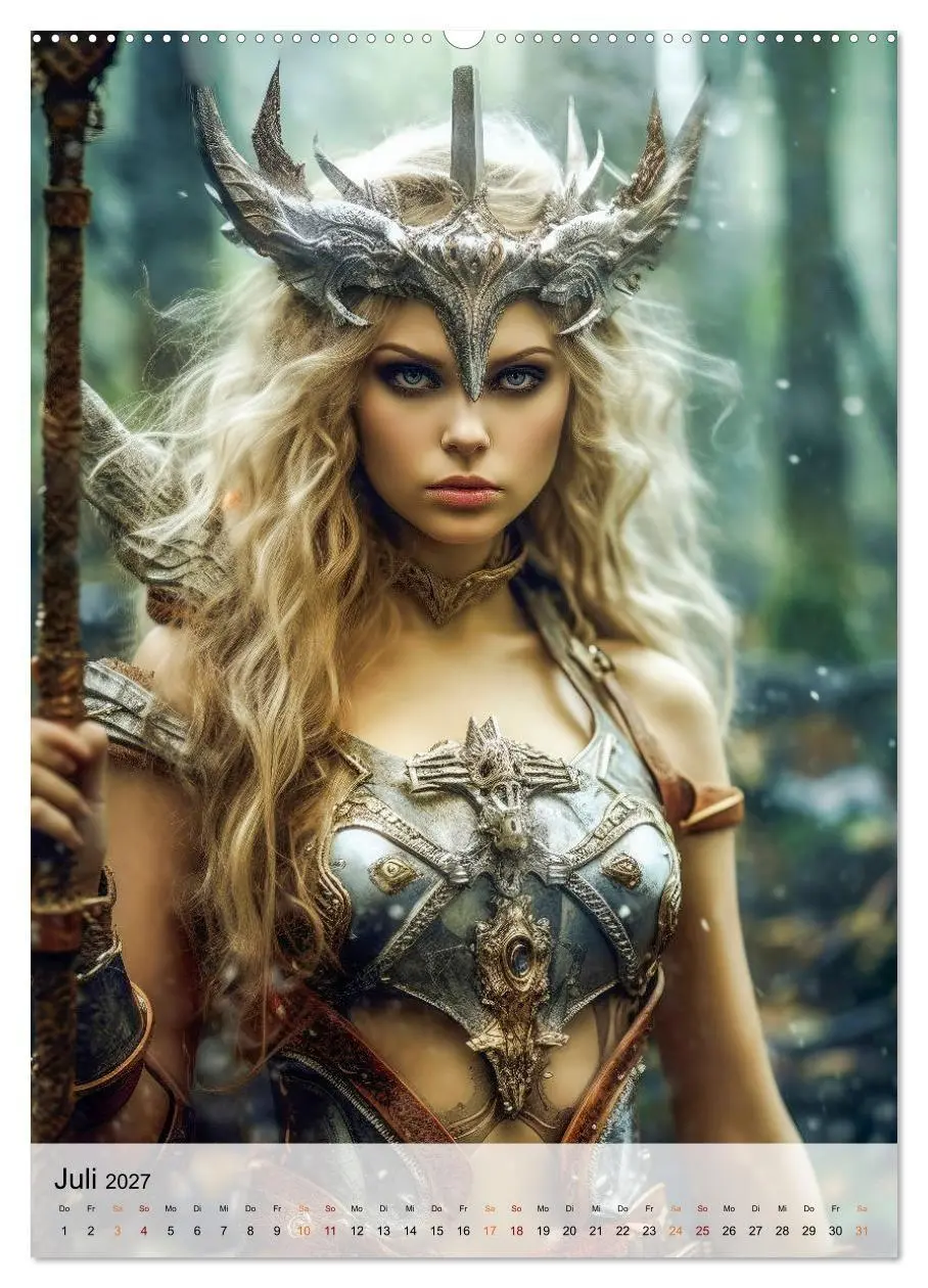 Bild: 9783569281370 | Fantasy Queens (Wandkalender 2027 DIN A2 hoch), CALVENDO...
