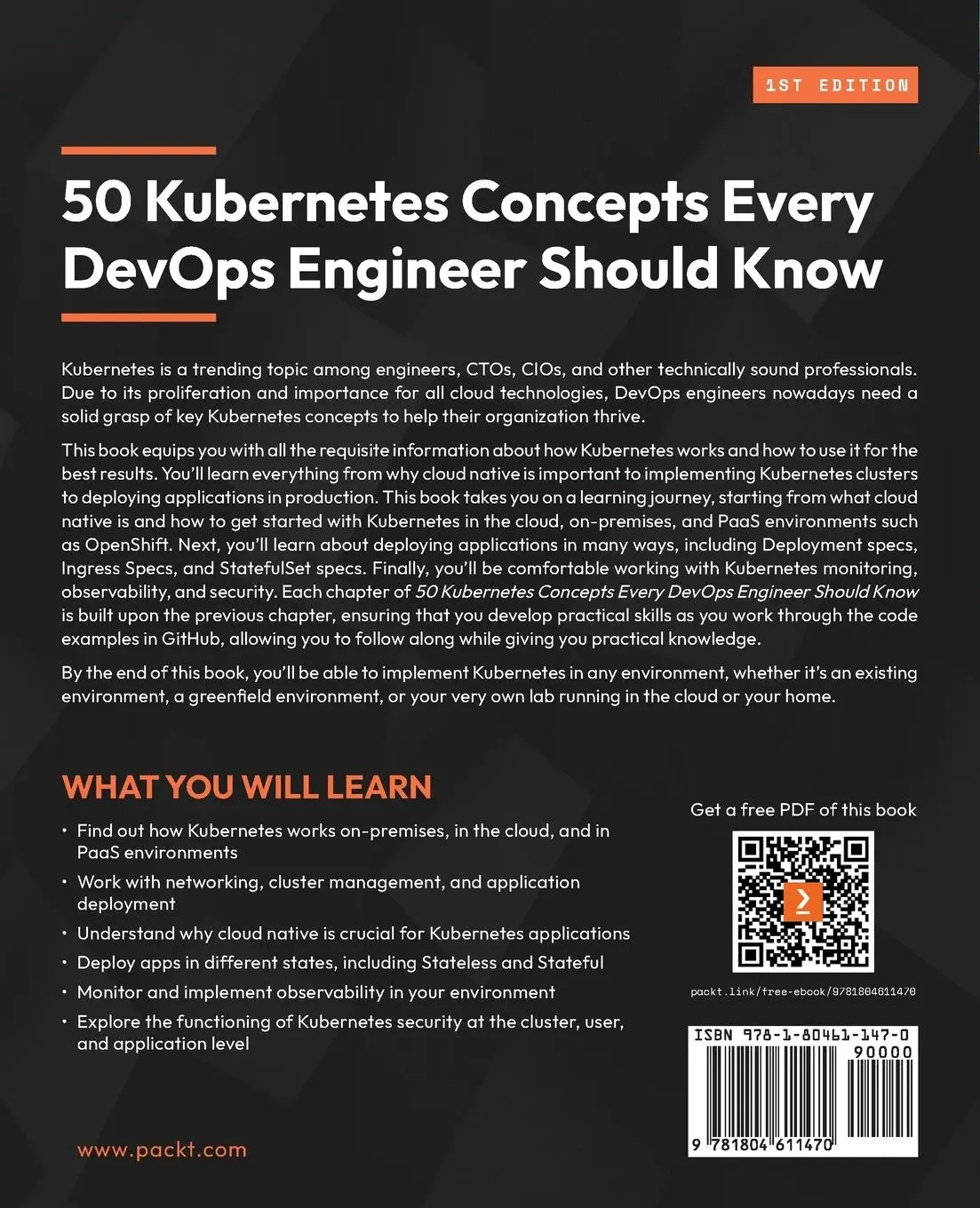 Rückseite: 9781804611470 | 50 Kubernetes Concepts Every DevOps Engineer Should Know | Levan