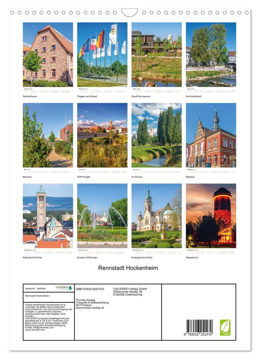 Bild: 9783516251470 | Rennstadt Hockenheim (Wandkalender 2026 DIN A3 hoch), CALVENDO...