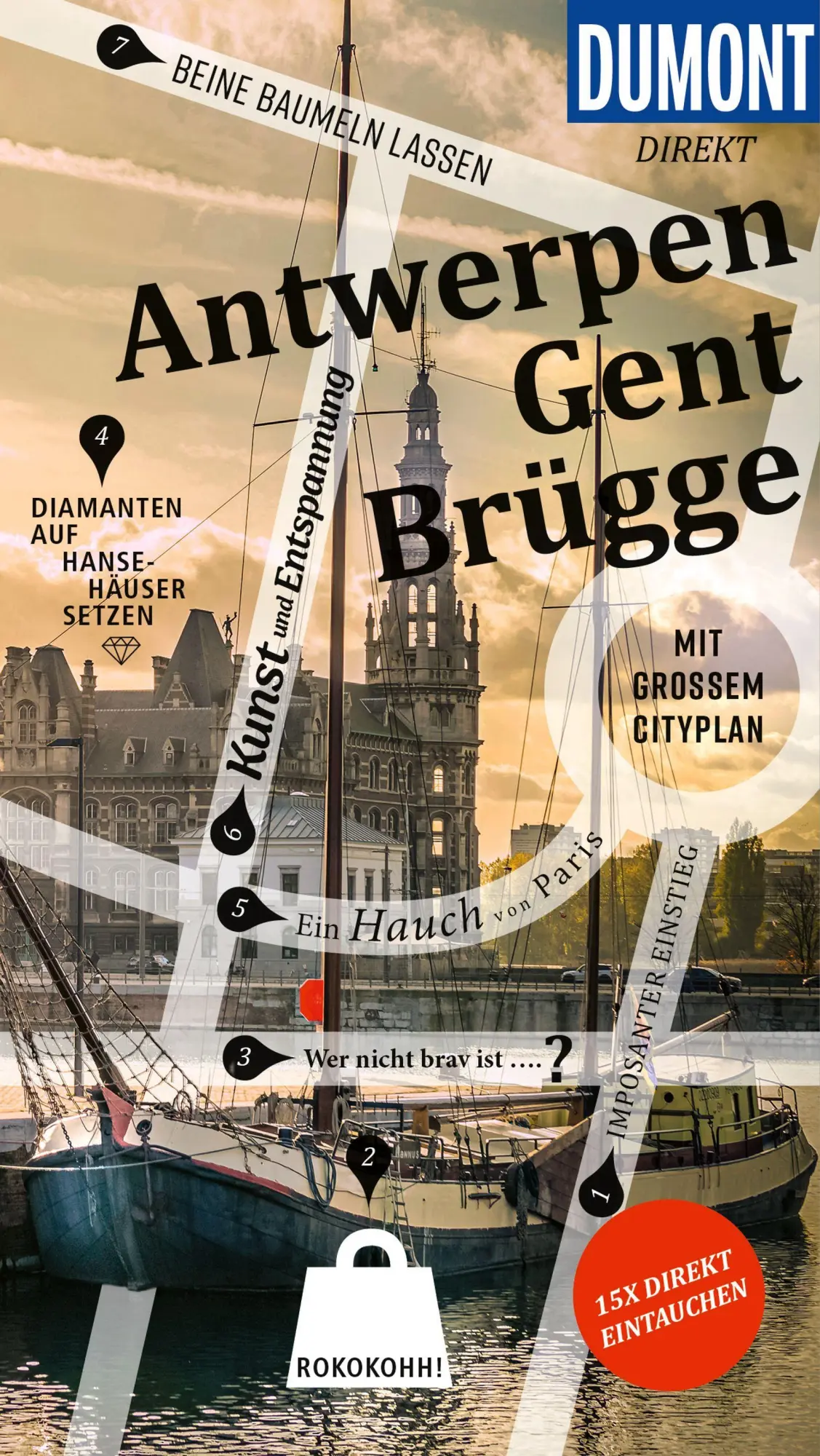 Cover: 9783616001470 | DUMONT direkt Reiseführer Antwerpen, Gent, Brügge | Patricia Fridrich