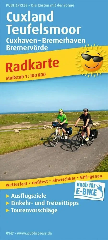Cover: 9783747301470 | Publicpress Radkarte Cuxland, Teufelsmoor, Cuxhaven, Bremerhaven,...