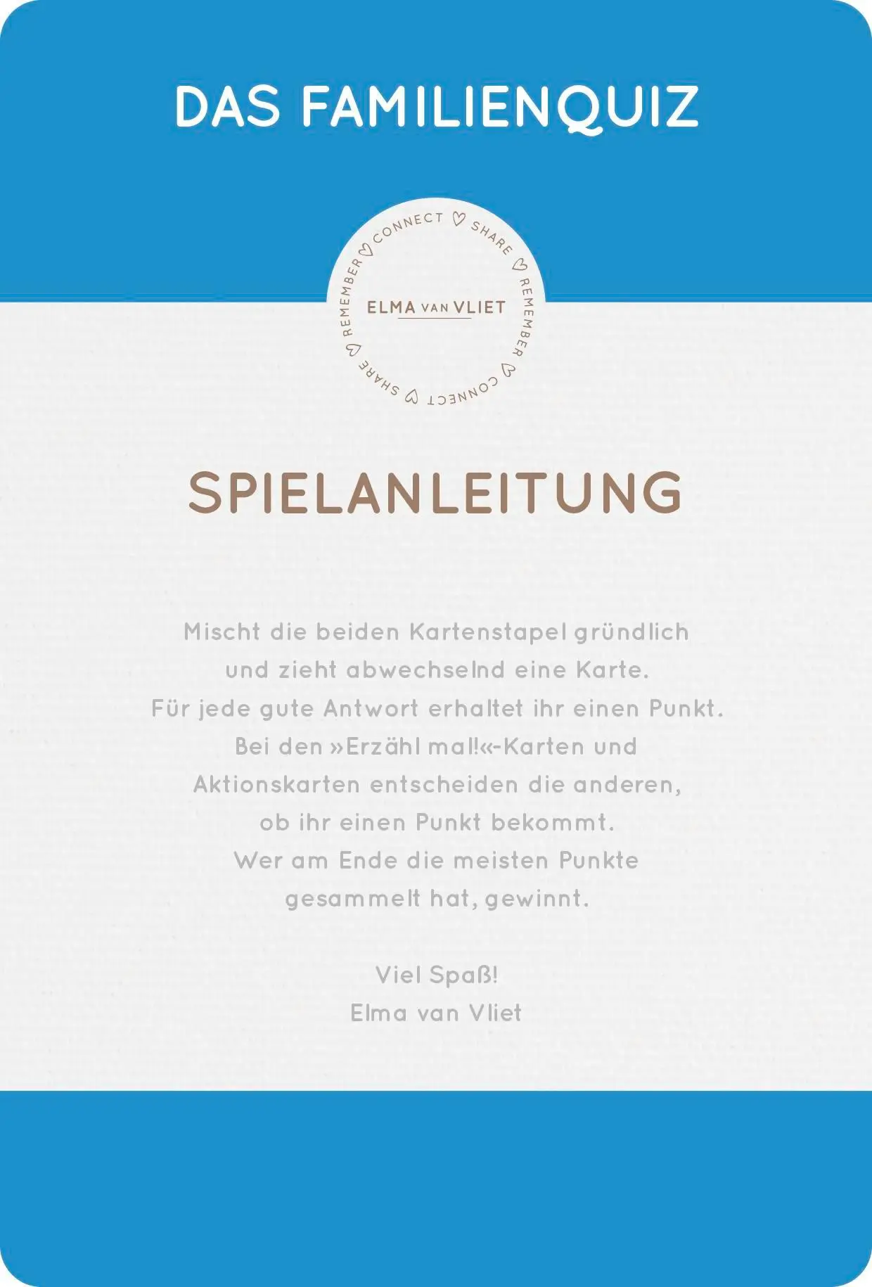 Bild: 4251693901570 | Erzähl mal! Das Familienquiz | Elma Van Vliet | Spiel | Schachtel