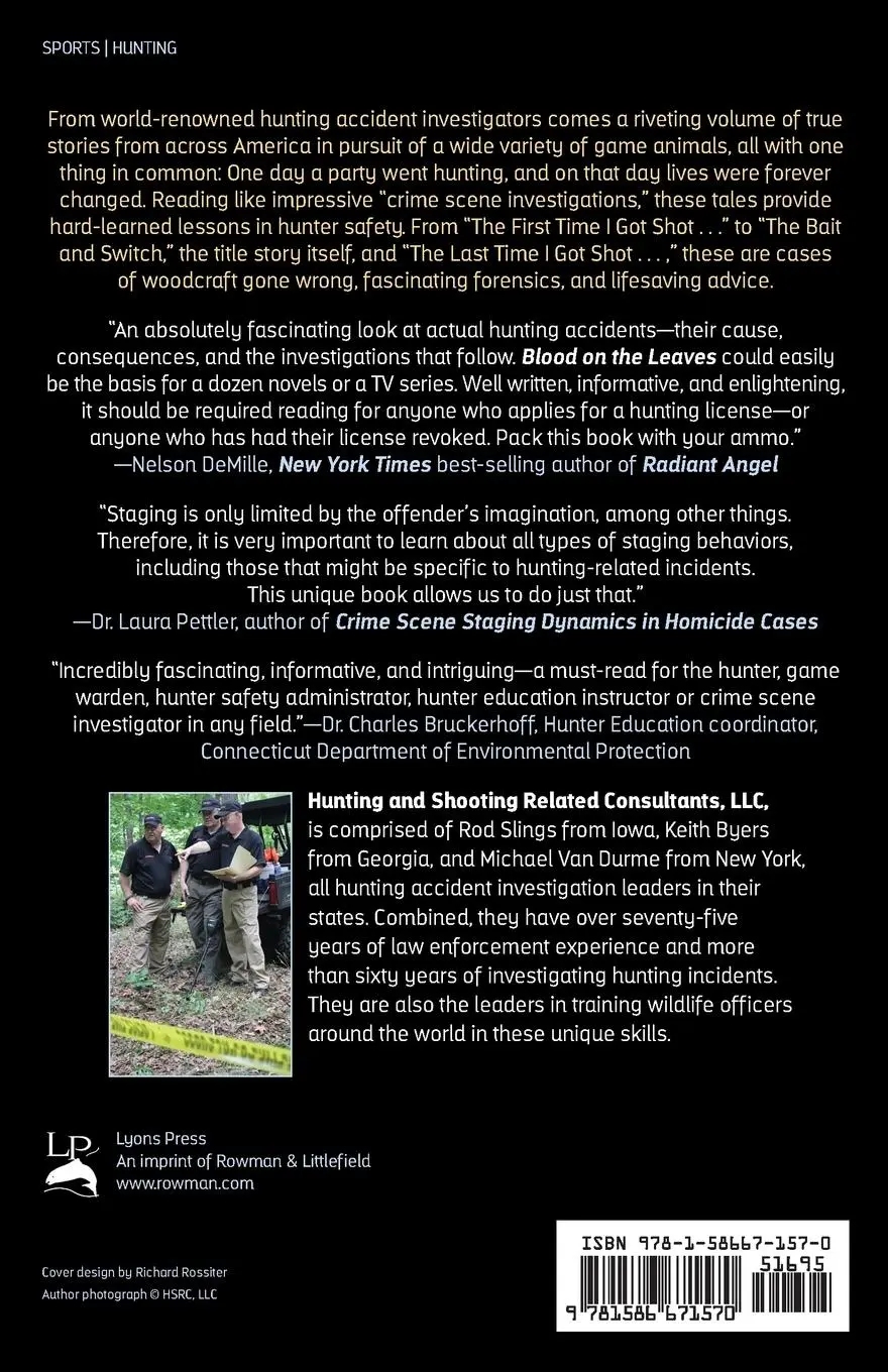 Rückseite: 9781586671570 | Blood on the Leaves | Hunting and Shooting Related Consultants | Buch