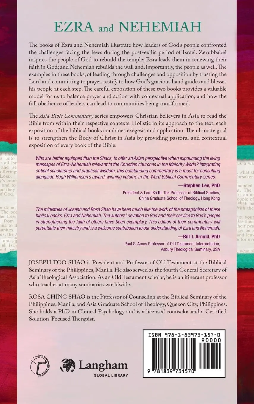 Rückseite: 9781839731570 | Ezra and Nehemiah | A Pastoral and Contextual Commentary | Buch | 2019