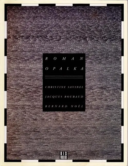 Cover: 9782906571570 | Opalka | Jacques Roubaud | Taschenbuch | Englisch | 1996