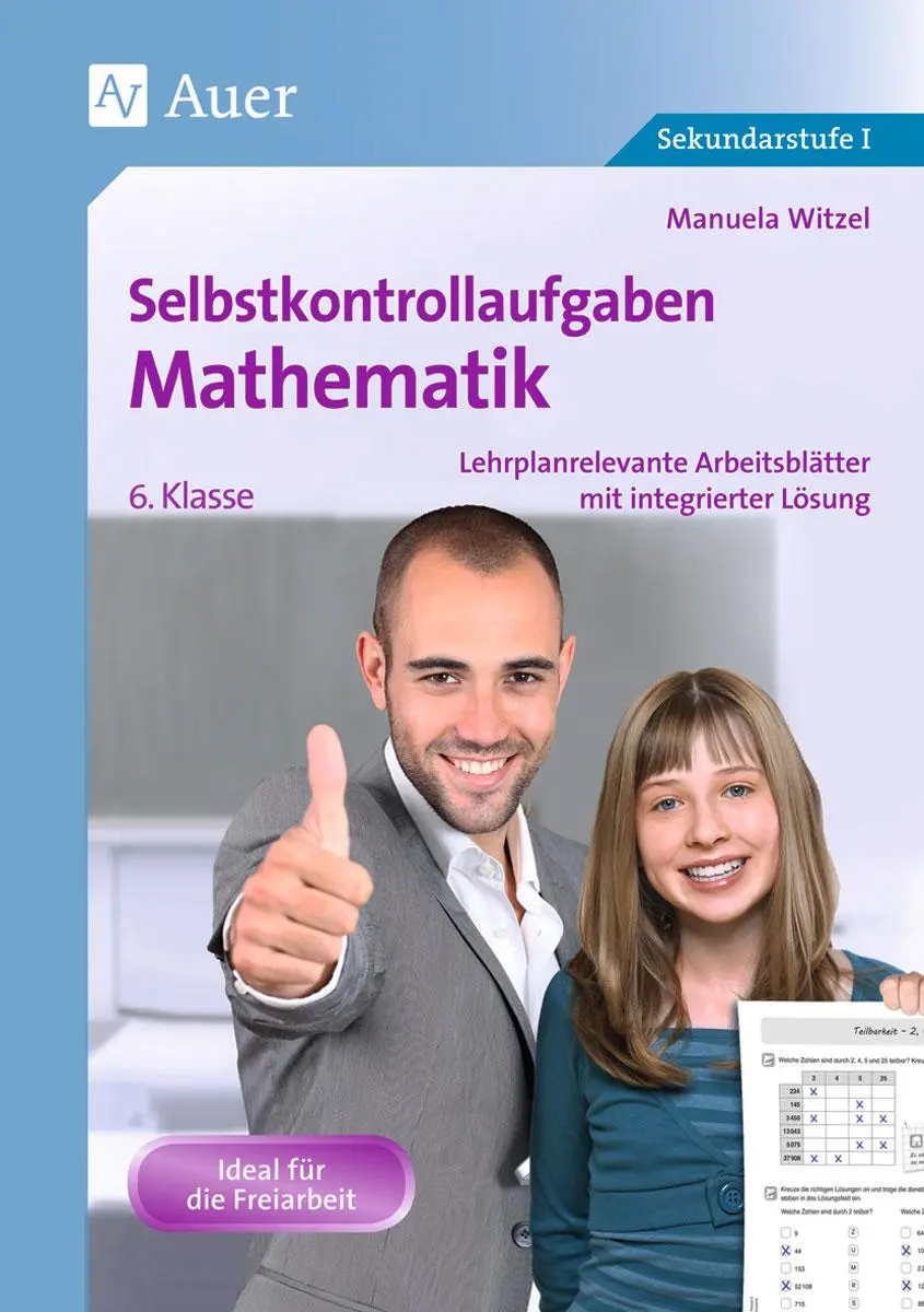 Cover: 9783403071570 | Selbstkontrollaufgaben Mathematik Klasse 6 | Manuela Heinz | Broschüre