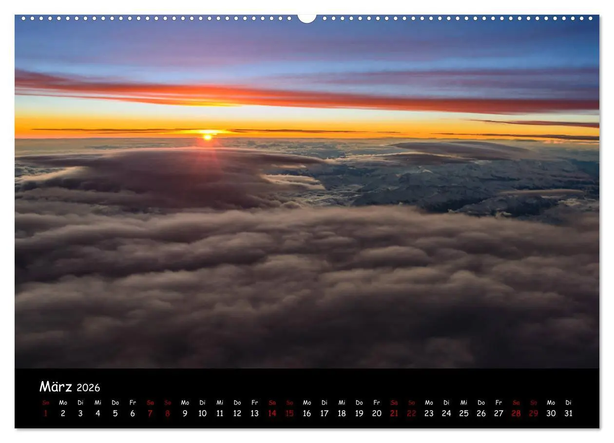 Bild: 9783457771570 | Wolkenwelten (hochwertiger Premium Wandkalender 2026 DIN A2 quer),...