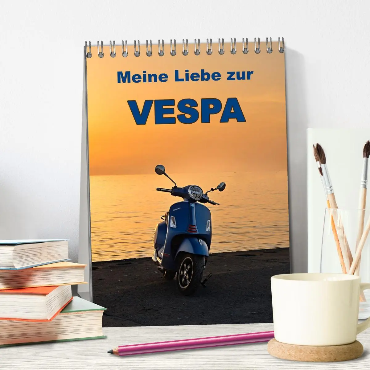 Bild: 9783516311570 | Die Liebe zur Vespa (Tischkalender 2026 DIN A5 hoch), CALVENDO...
