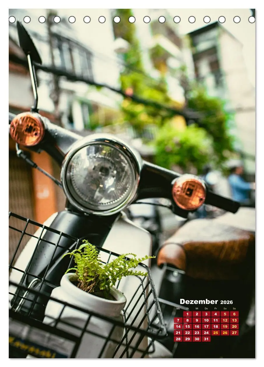 Bild: 9783516311570 | Die Liebe zur Vespa (Tischkalender 2026 DIN A5 hoch), CALVENDO...