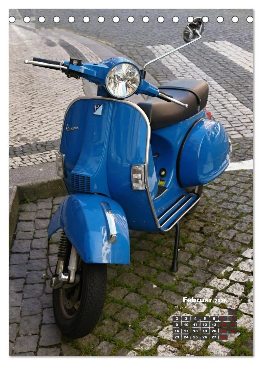 Bild: 9783516311570 | Die Liebe zur Vespa (Tischkalender 2026 DIN A5 hoch), CALVENDO...