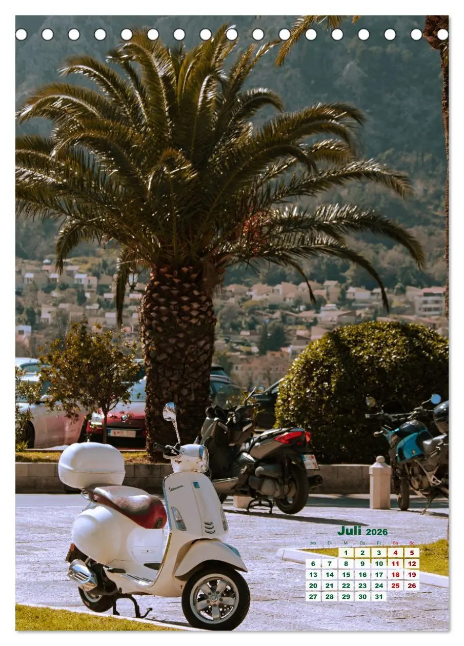 Bild: 9783516311570 | Die Liebe zur Vespa (Tischkalender 2026 DIN A5 hoch), CALVENDO...