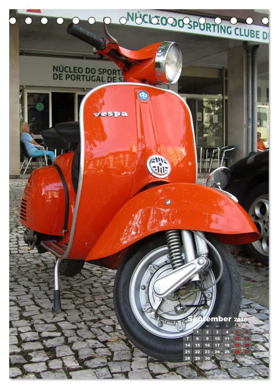Bild: 9783516311570 | Die Liebe zur Vespa (Tischkalender 2026 DIN A5 hoch), CALVENDO...