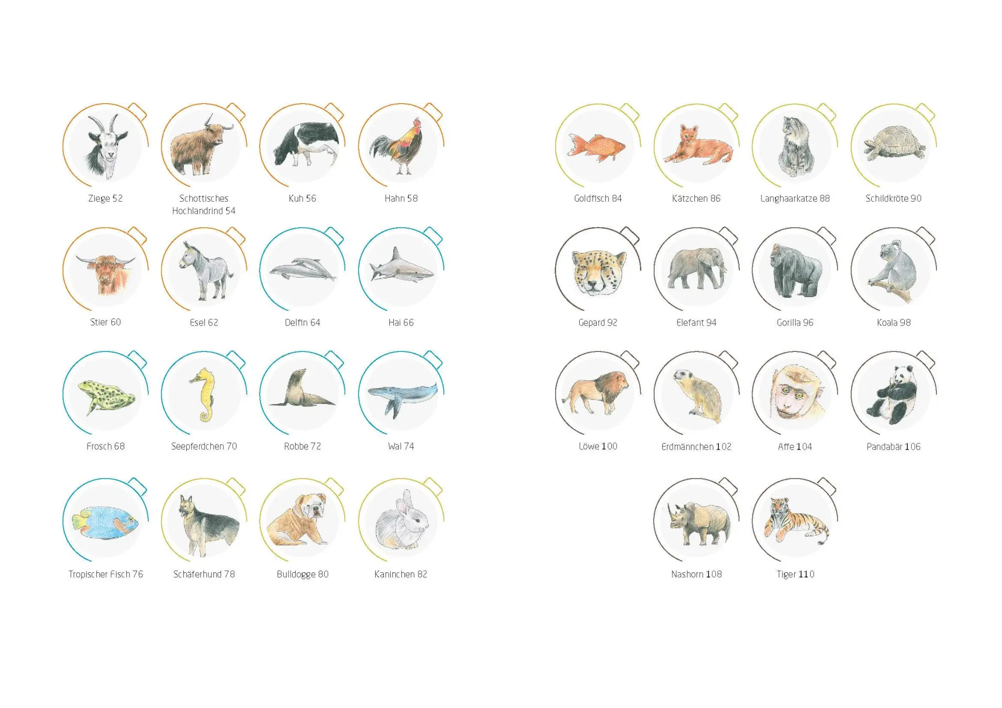 Bild: 9783809451570 | Tiere zeichnen in 10 Minuten. 50 Tiere schnell und naturgetreu...