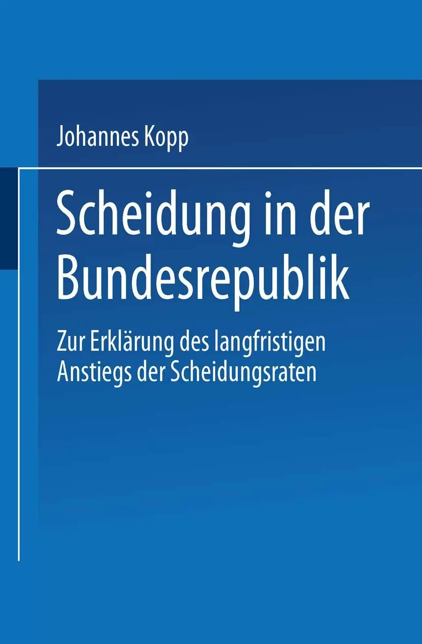 Cover: 9783824441570 | Scheidung in der Bundesrepublik | Johannes Kopp | Taschenbuch | 238 S.
