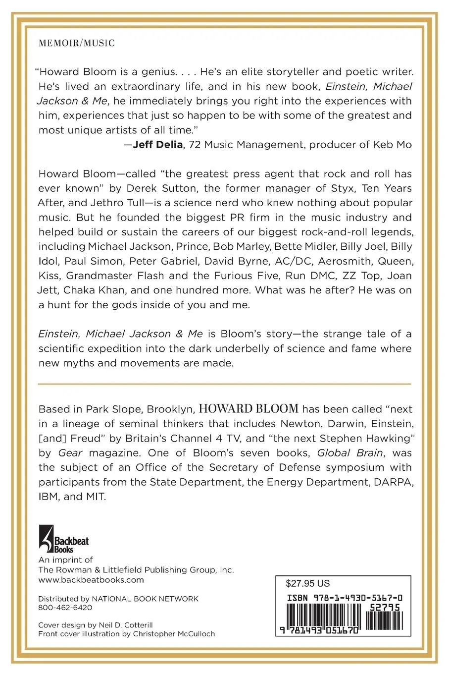 Rückseite: 9781493051670 | Einstein, Michael Jackson &amp; Me | Howard Bloom | Taschenbuch | Englisch