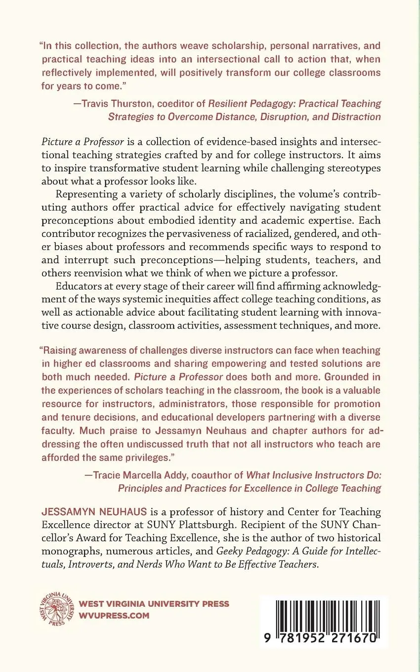Rückseite: 9781952271670 | Picture a Professor | Jessamyn Neuhaus | Taschenbuch | Englisch | 2022
