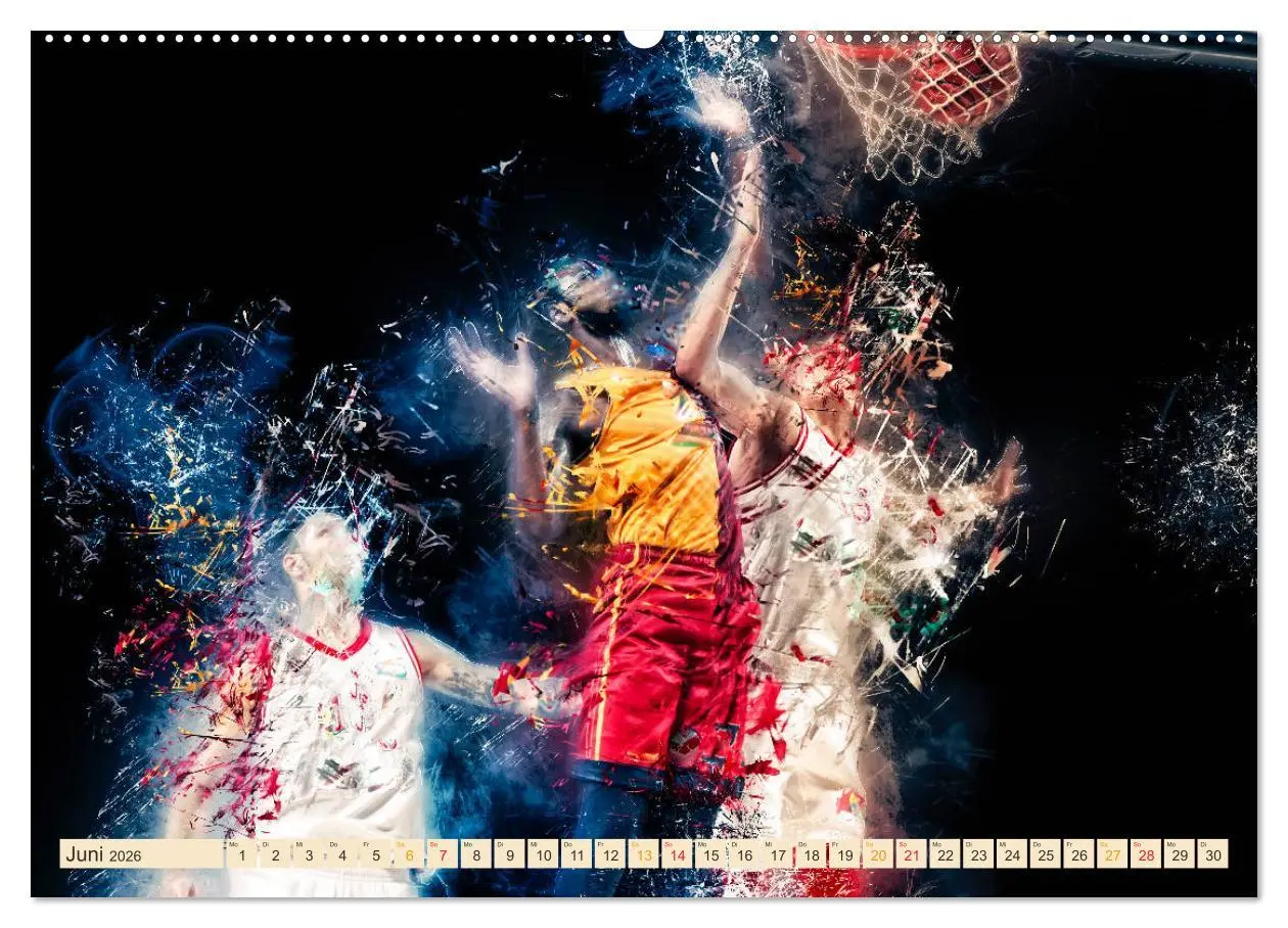 Bild: 9783457831670 | Basketball extrem (Wandkalender 2026 DIN A2 quer), CALVENDO...