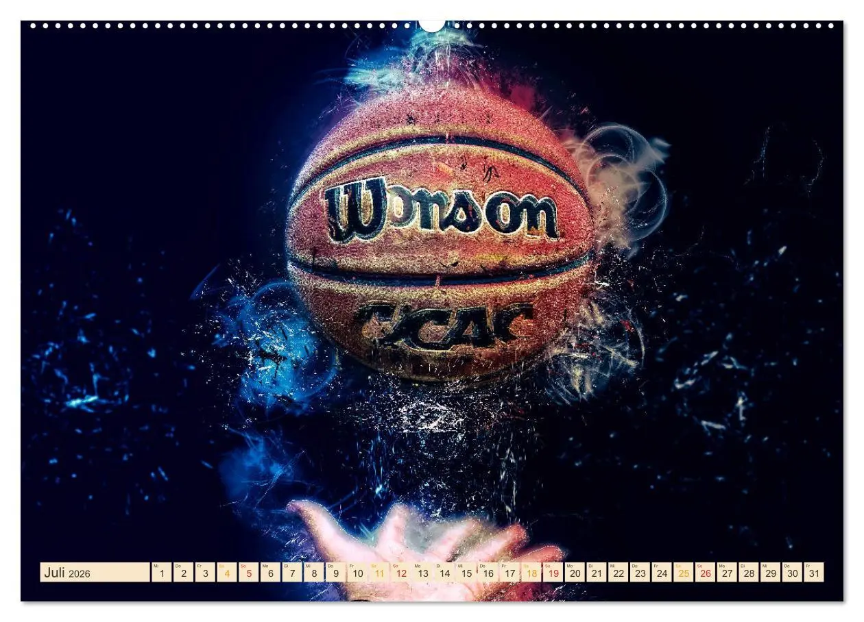 Bild: 9783457831670 | Basketball extrem (Wandkalender 2026 DIN A2 quer), CALVENDO...