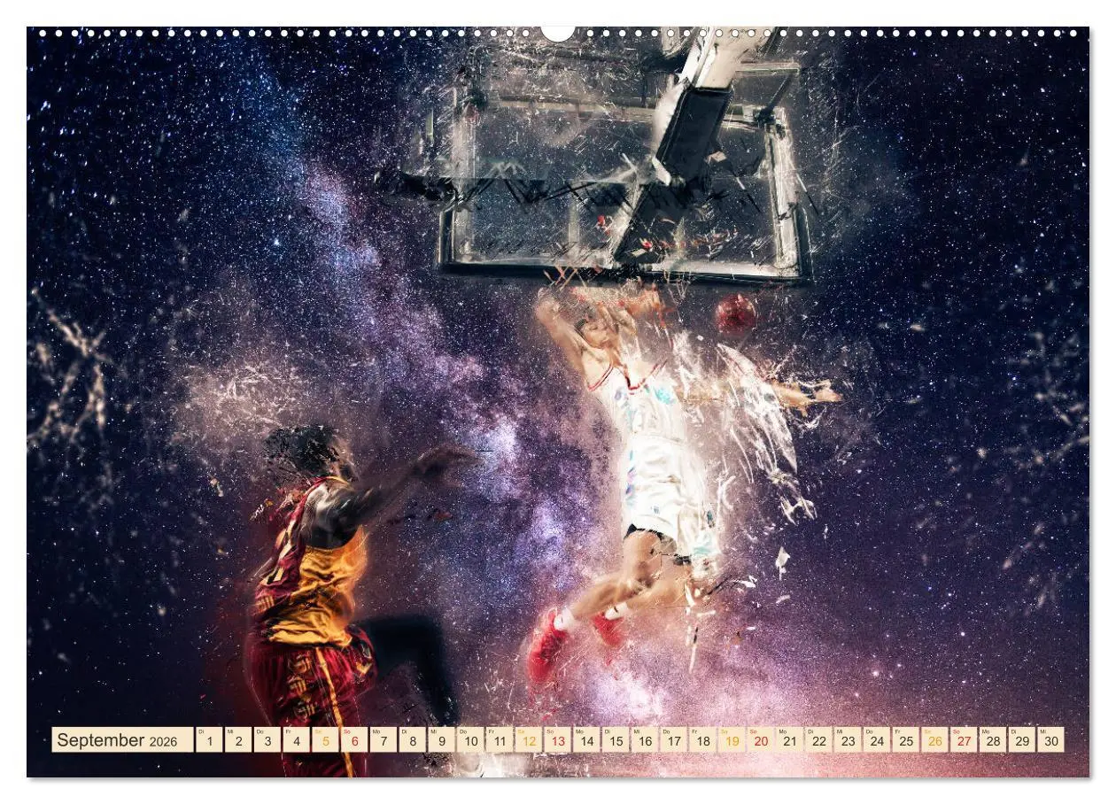 Bild: 9783457831670 | Basketball extrem (Wandkalender 2026 DIN A2 quer), CALVENDO...