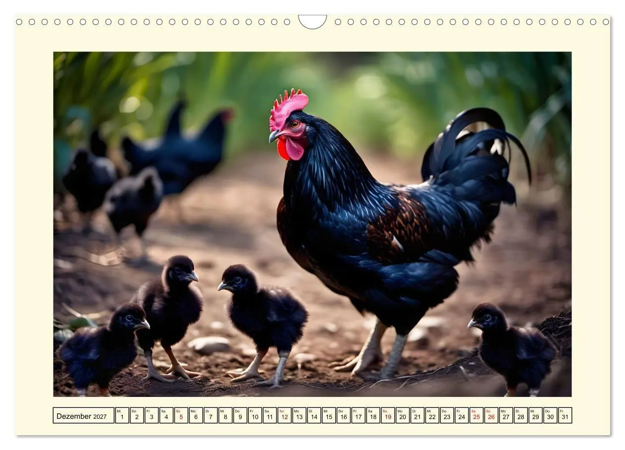 Bild: 9783569011670 | Glückliches Geflügel (Wandkalender 2027 DIN A3 quer), CALVENDO...