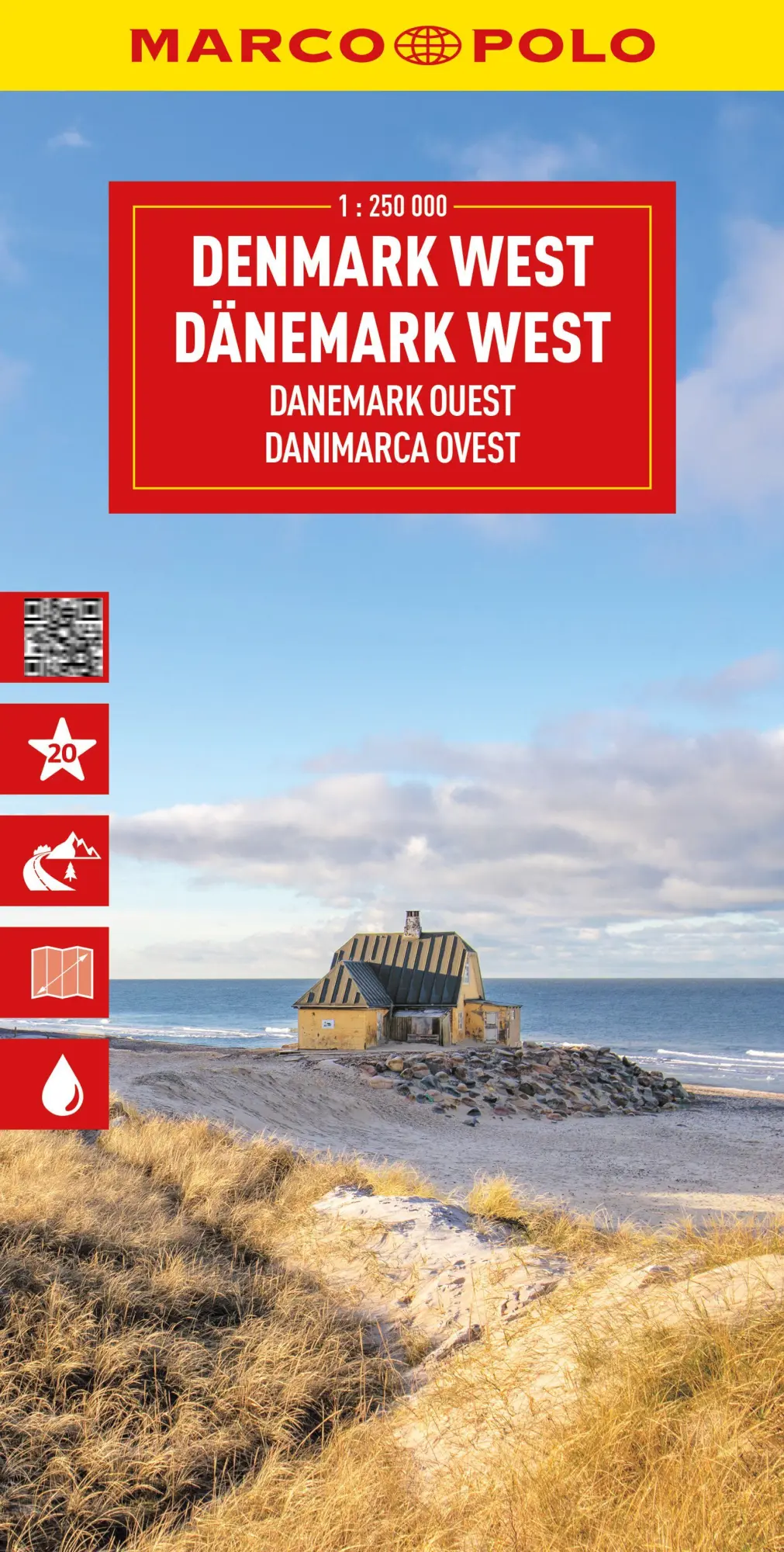 Cover: 9783575021670 | MARCO POLO Reisekarte Dänemark West 1:225.000 | (Land-)Karte | Deutsch